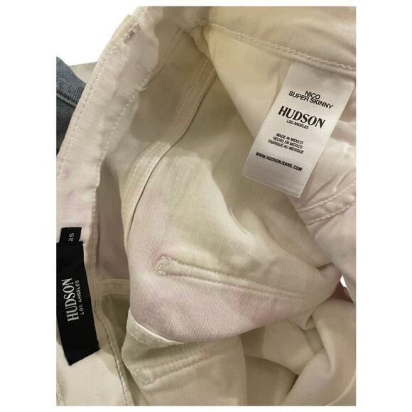 Hudson Jeans Nico Super Skinny - Paper Flower - Size 25 NWT - Picture 4 of 15